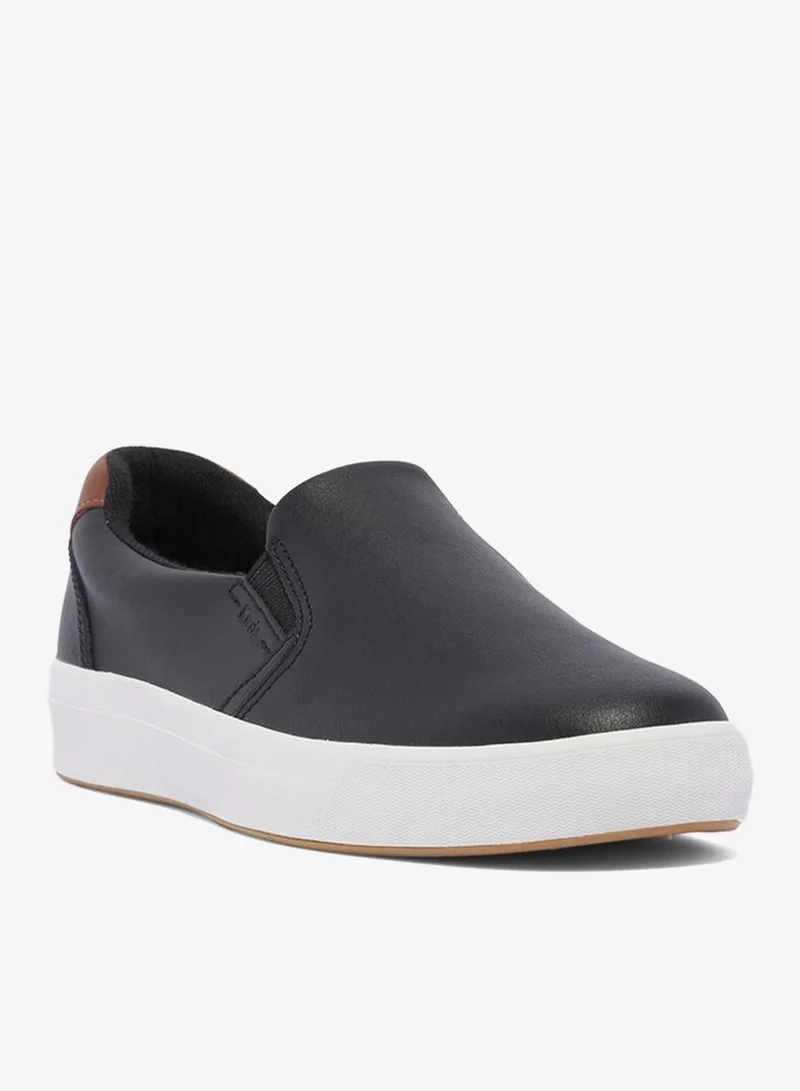 Keds black Keds Women's Pursuit Slip On Leather Casual Sneaker Black for Women | Best Price UAE
